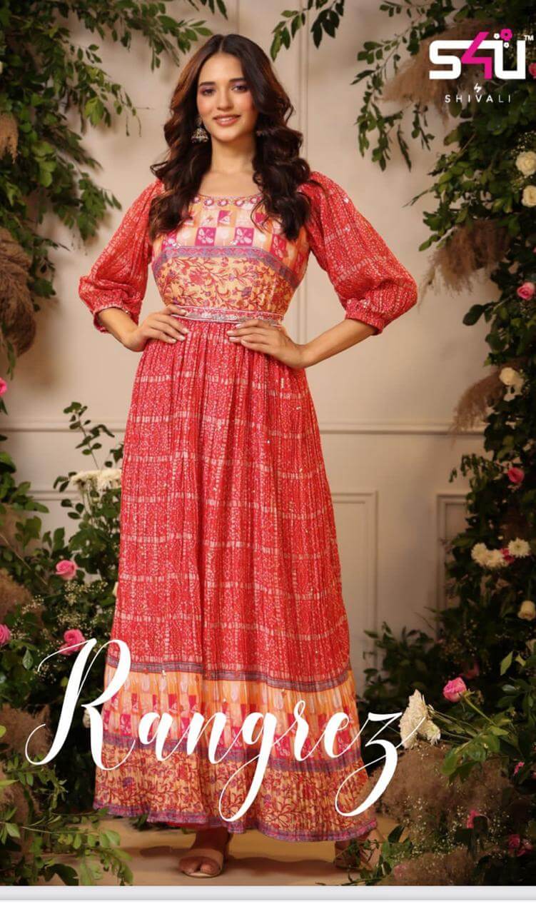 S4u Rangrez vol 2 Partywear Gowns Catalog in Wholesale